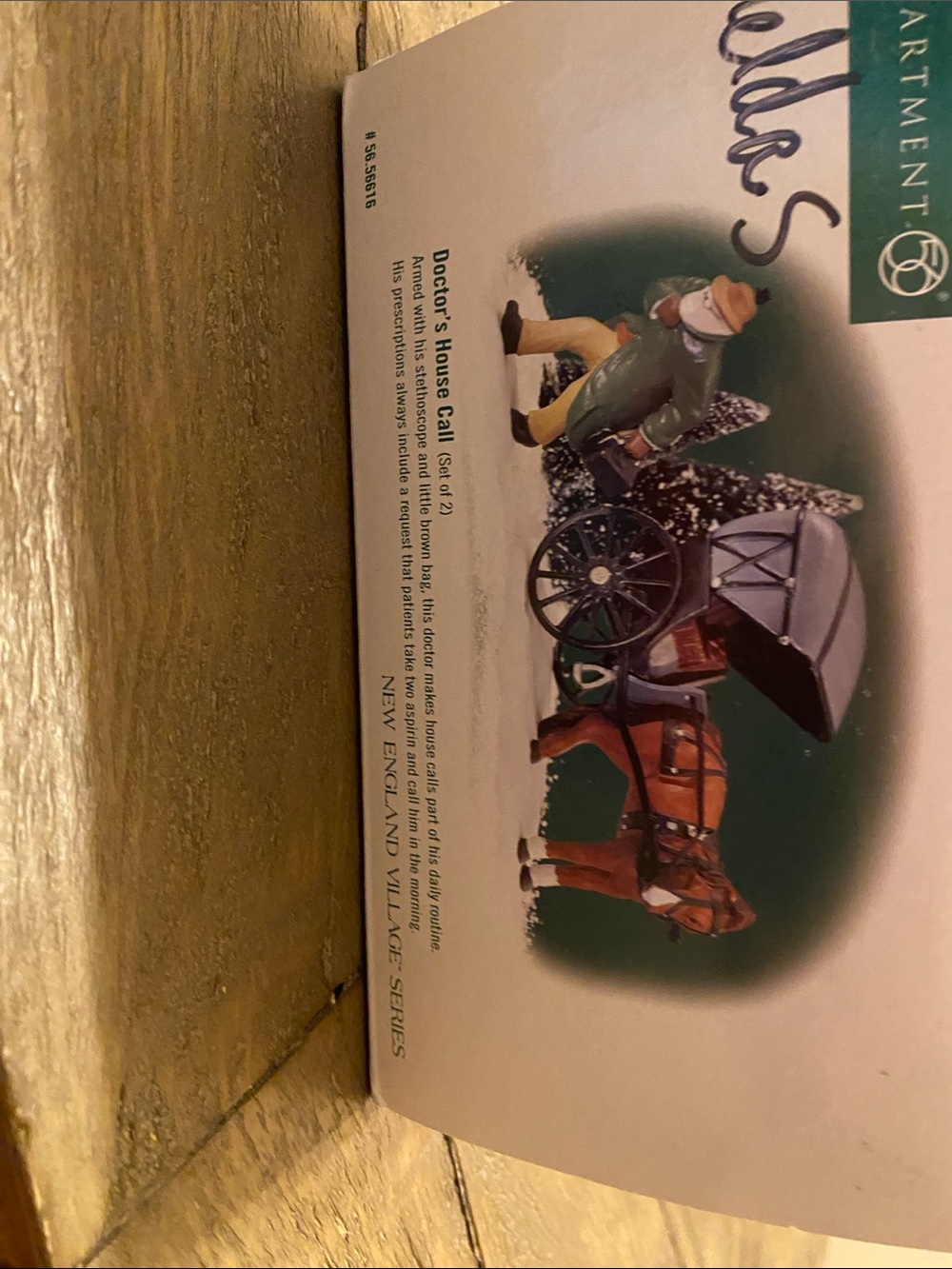 Dept 56 New England Village 'Doctor's House Call' Wall Decor Print - Green